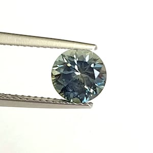 Natural Sapphire, 1.67 Carat Teal Blue Montana Sapphire, Loose Round Cut Sapphire, 7.3 MM Round Sapphire, Real Peacock Color, Loose Gemstone