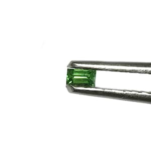 Tsavorite Granate Baguette verde de alta calidad granate tsavorite suelto corte baguette 3X1.5mm