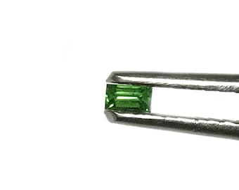 Tsavorite Garnet Baguette high quality green garnet loose tsavorite baguette cut 3X1.5mm