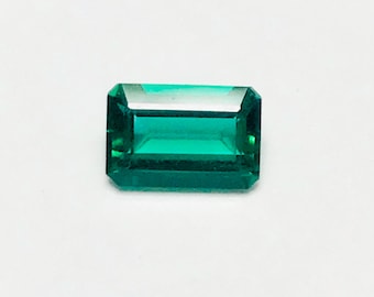 Created Emerald 4x6 mm emerald cut, 0.54 carats, top quality cut, green gemstone loose, lab emerald, stones for jewelry making, Hydrothermal