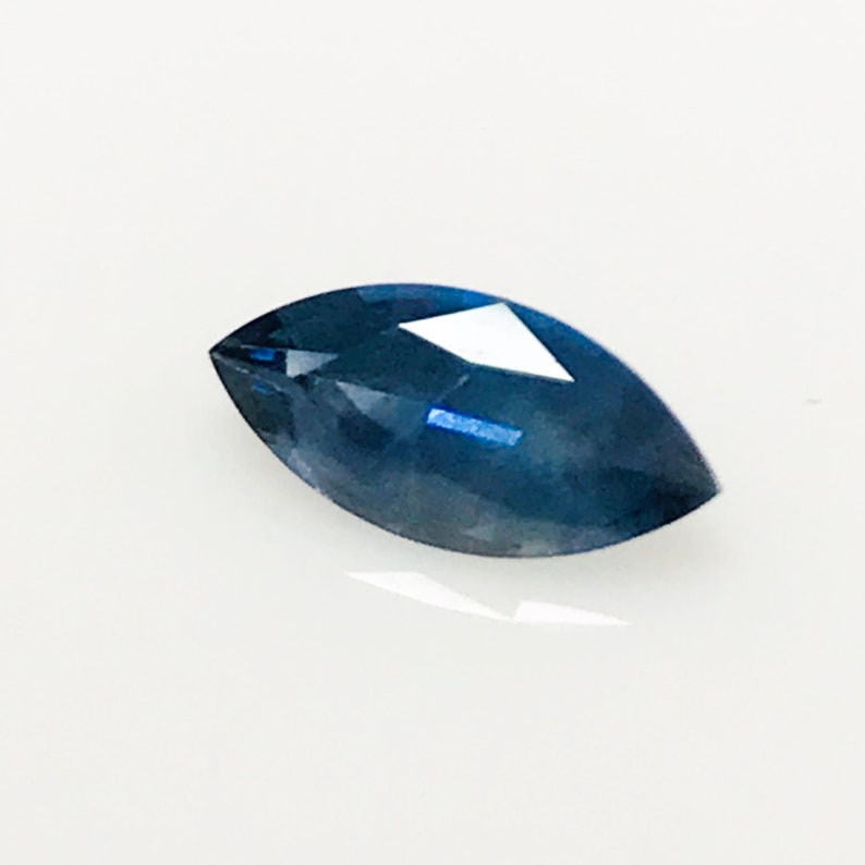 Blue Sapphire Marquise Cut Sapphire 1 Carat Sapphire - Etsy