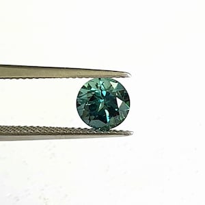 Natural Sapphire, 1.58 Carat Teal Blue Montana Sapphire, Loose Round Cut Sapphire, 7 MM Round Sapphire,  Loose Gemstone