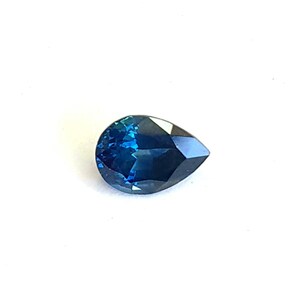 Zafiro natural, zafiro azul en forma de pera, 7x5 mm, zafiro de pera de 1 quilate, calibrado y facetado para la fabricación de joyas, piedra natal de septiembre