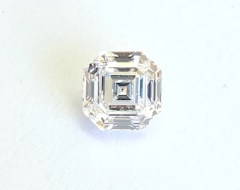 Natural Diamond, GIA Certified, Loose Square Emerald Cut Shape Diamond, 0.80 Carat 5 MM, Asscher Cut Diamond April Birthstone, Certified Gem