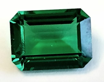 Created Emerald 6X8 mm, Lab Grown Top Quality Cut, Emerald Cut Loose Hydrothermal Emerald, Stones for jewelry, Hydrothermal