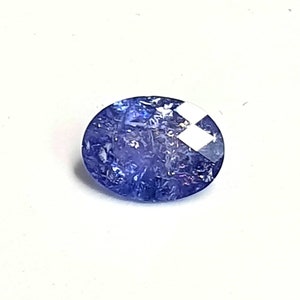 Natural Tanzanite, Oval Cut Tanzanite, 1 Carat Tanzanite, 8x6 mm Checkerboard Cut, Loose Tanzanite, Genuine Tanzanite, Gemstone