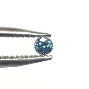 Natural Blue Diamond, Fancy Intense Blue Round Diamond, Loose Blue Round Cut Diamond, Fancy Diamond for Jewelry, April birthstone image 3