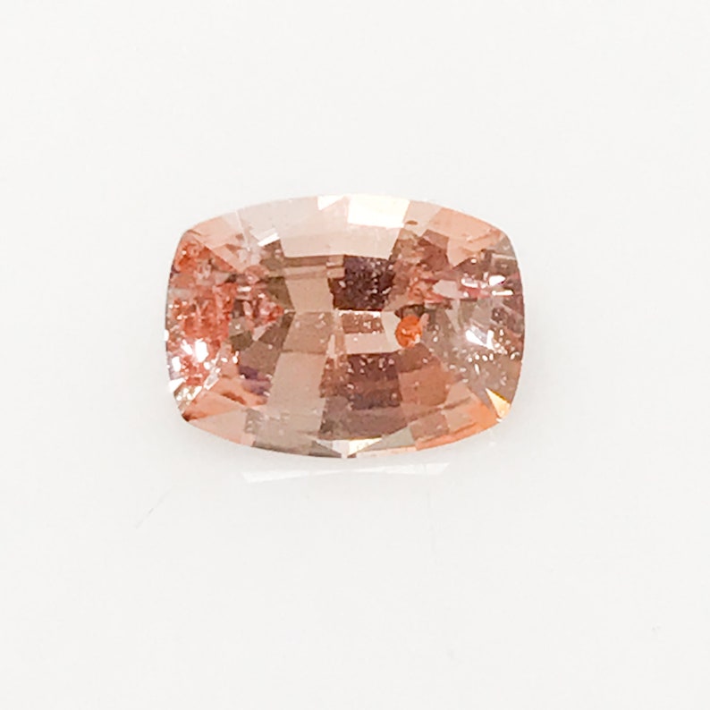 Peach Sapphire, Cushion Cut Sapphire, 1 Carat Sapphire, Loose Sapphire