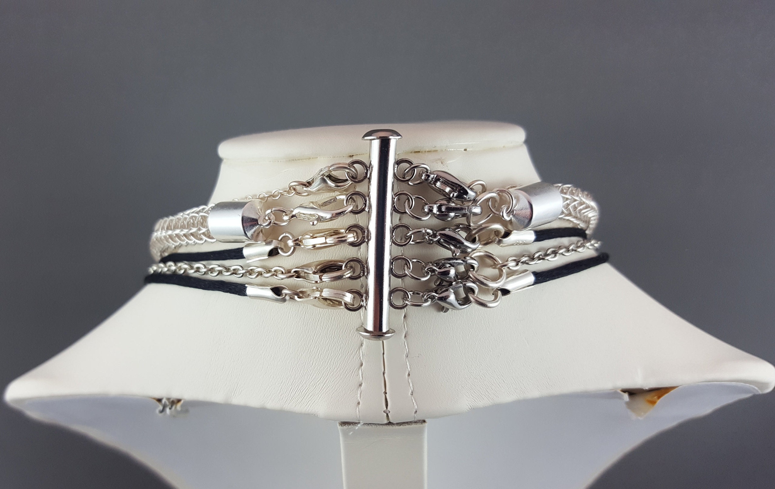 5strand Layered Necklace Clasp Necklace Detangler Tube Etsy New Zealand