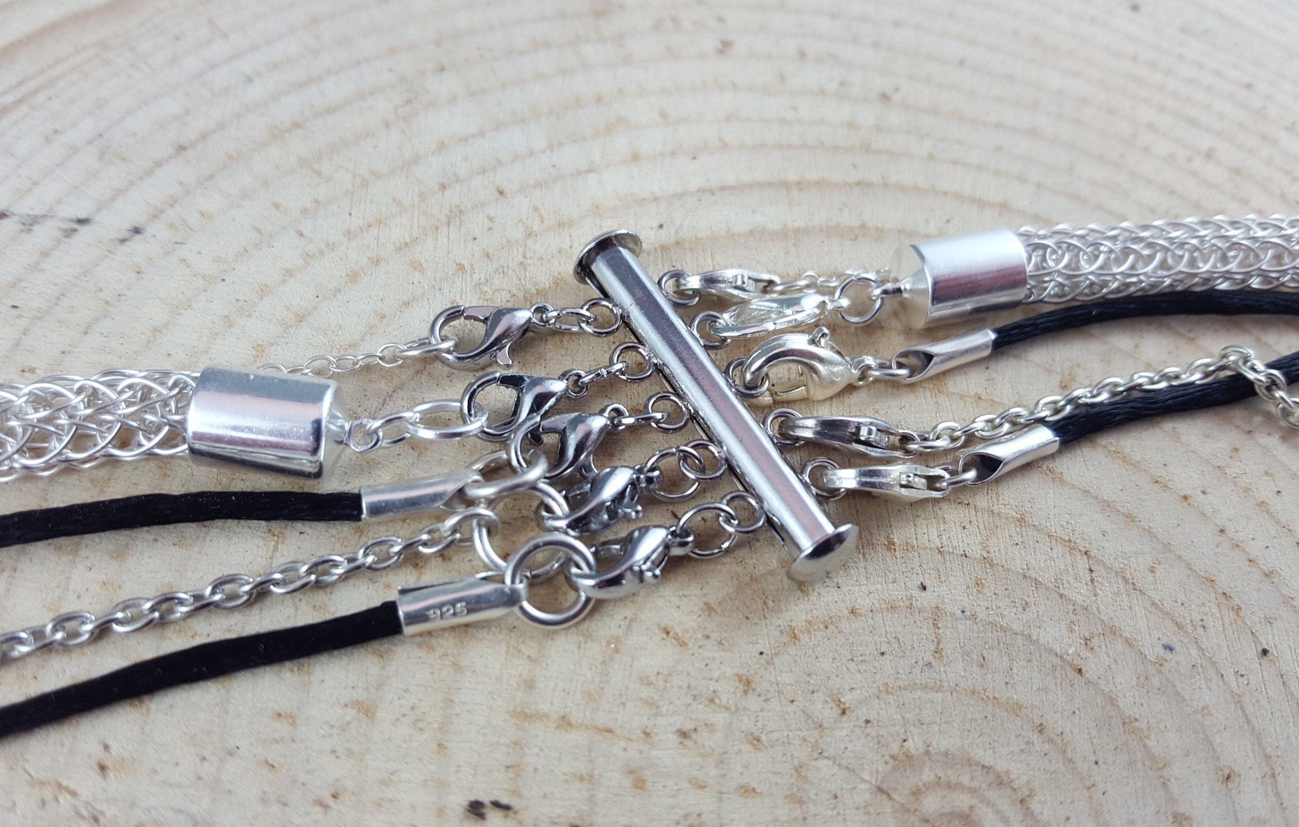 5strand Layered Necklace Clasp Necklace Detangler Tube Etsy New Zealand