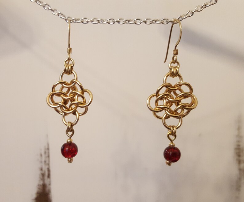 Gold Drop Earrings