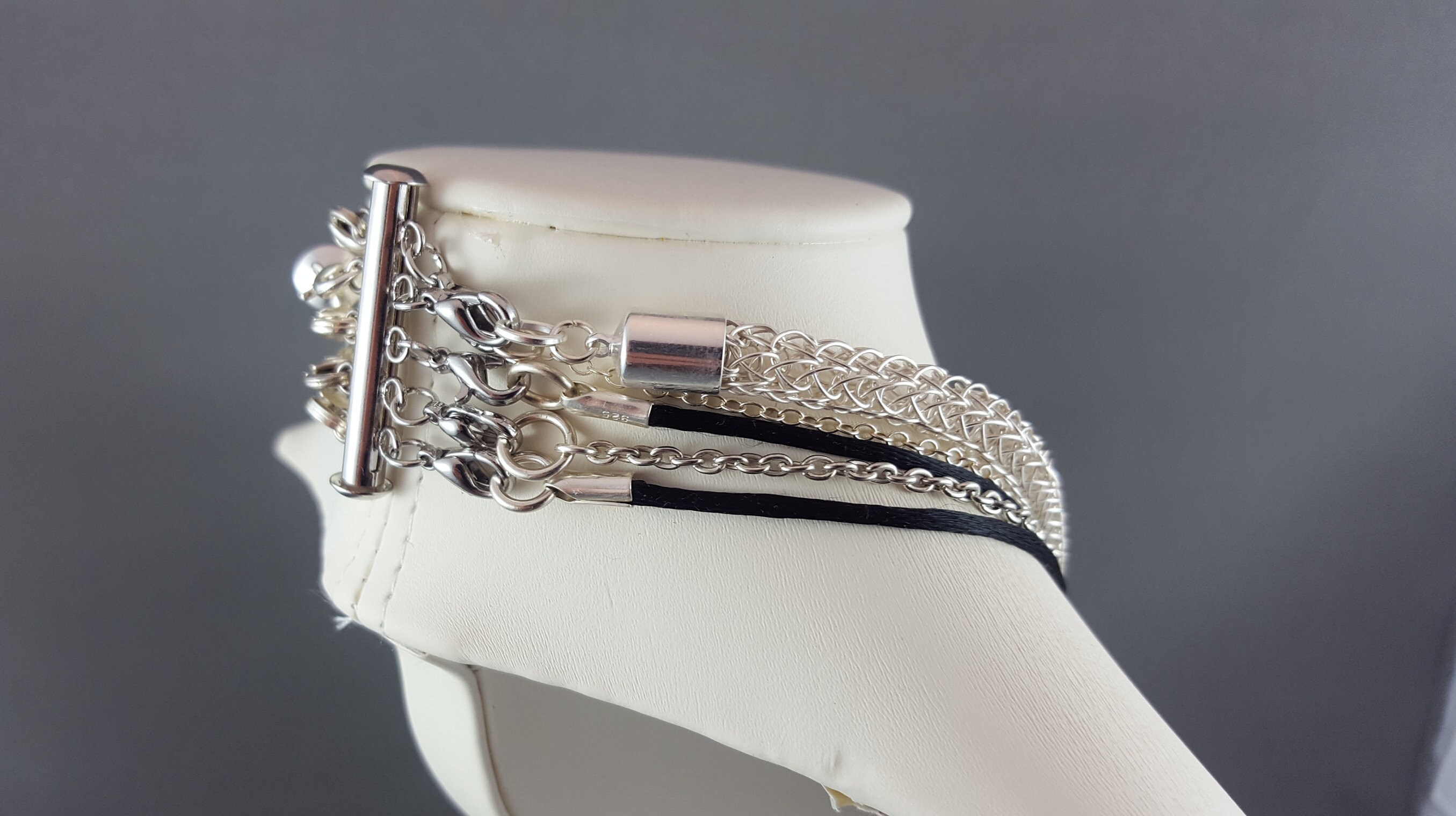 5strand Layered Necklace Clasp Necklace Detangler Tube Etsy New Zealand