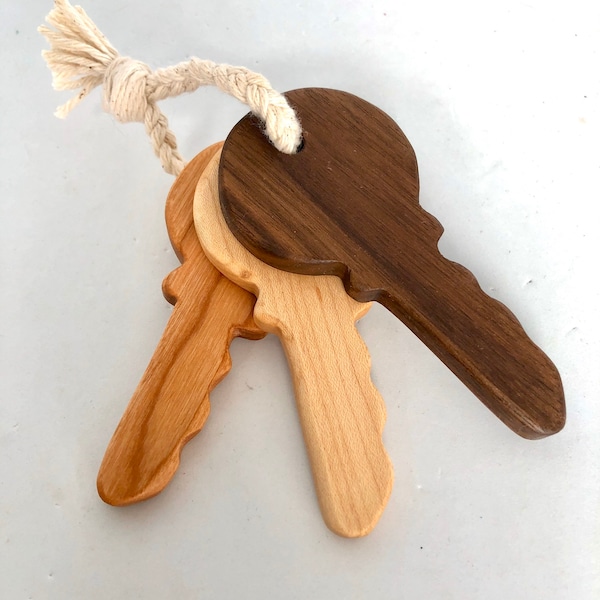 Hardwood key set - rattle