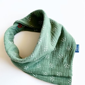Scarf reversible scarf triangular bib baby handmade image 1