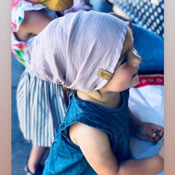 Sommerkopftuch Baumwolle Headband Sommermütze Stirnband muslin sunscreen children