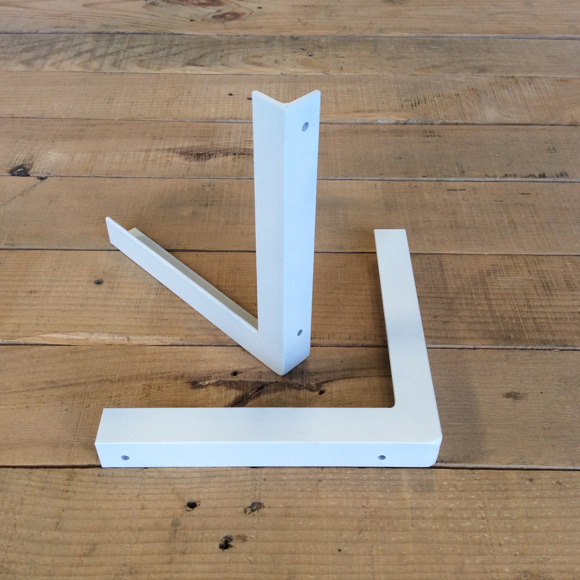 Black Shelf Brackets Pair of Metal Industrial Style Shelving Etsy UK