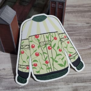 Dead by Daylight Sticker Claudette Ugly Sweater Inspired Matte Vinyl Sticker