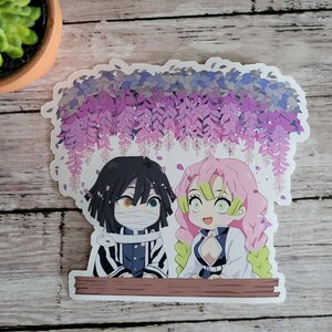 Demon Anime Hunter Slayer Hero Vinyl Matte Sticker Gift Anime Stickers Vinyl Laptop Decal Handmade Wholesome Sticker Anime Decal Handmade