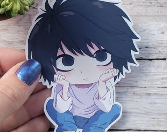 Anime Sticker | Emo Inspired Sticker | Dead Notebook Inspired | Vinyl Sticker | Chibi Cute | Laptop Sticker | DN Sticker | DN Anime Sticker