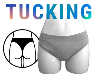 TUCKING Thong Underwear - Smoothing - Ultra Comfortable - Gender Neutral - Trans - Men's and Women's - Plus Size - Cotton Spandex