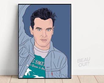 Morrissey, The Smiths, The Queen is Dead portrait