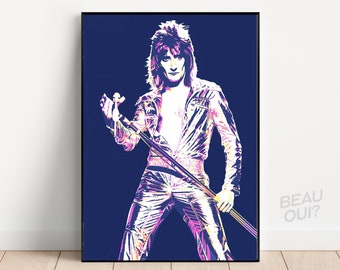 Rod Stewart portrait