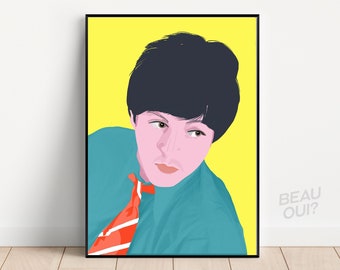 Paul McCartney, pop art portrait