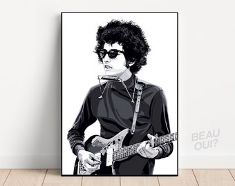 Bob Dylan Portrait print