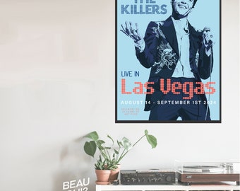 The Killers Concert Poster Las Vegas 2024 - Etsy