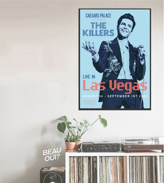 The Killers コンサートポスター The Killers Concert Poster Las Vegas 2024 - Etsy