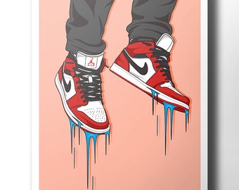 nike sneaker art