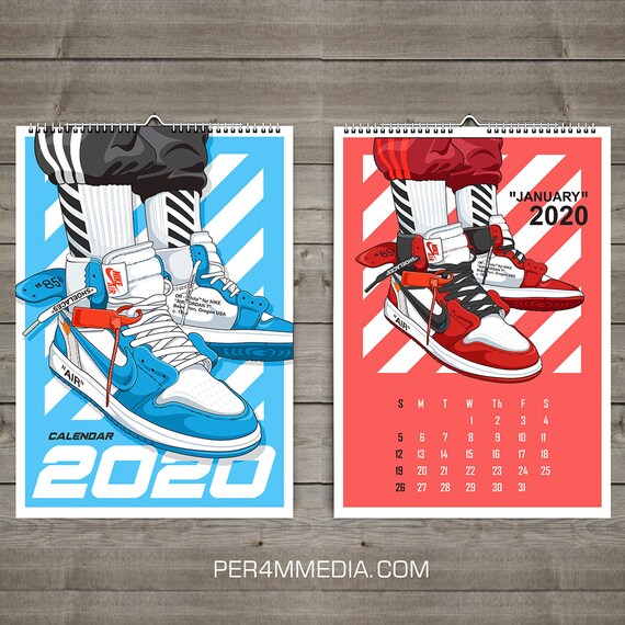 nike sneakers calendario