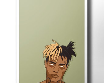 XXXTentacion poster / wall art / wall decor / rap poster / hip hop / rap artist / dope art / music poster / rapper