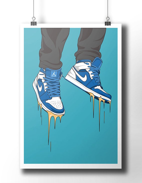 nike air jordan sneaker poster