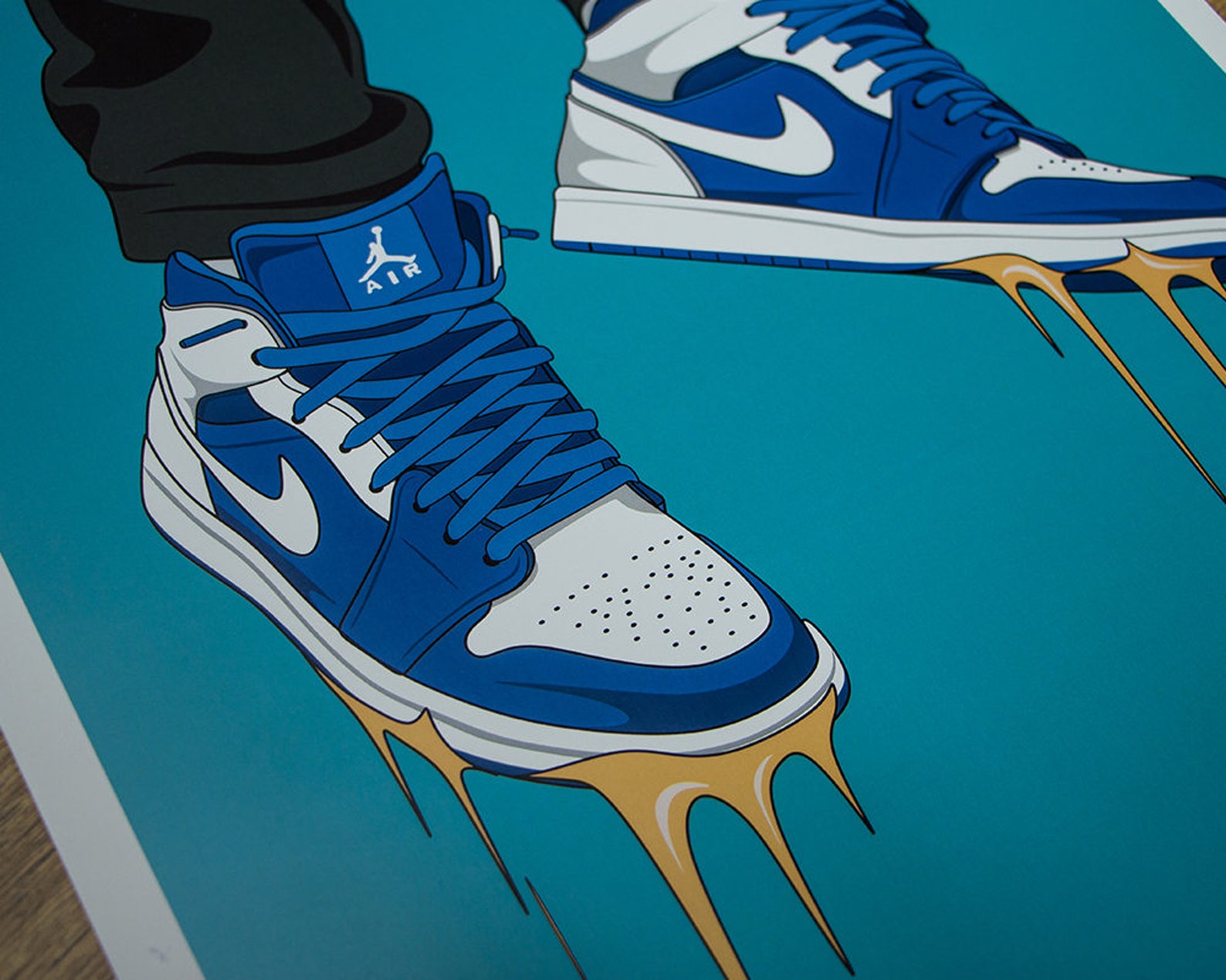 Nike Air Jordan sneakers poster / wall art / wall decor / hip Etsy