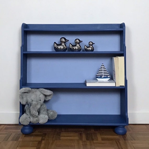 Two Tone Blue Children S Bookshelves Children S Bedroom Furniture