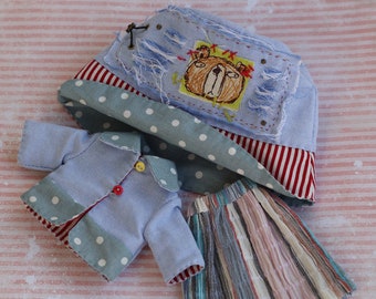 Romantic Blythe Outfit, Blythe Bucket Hat, Blythe Jacket