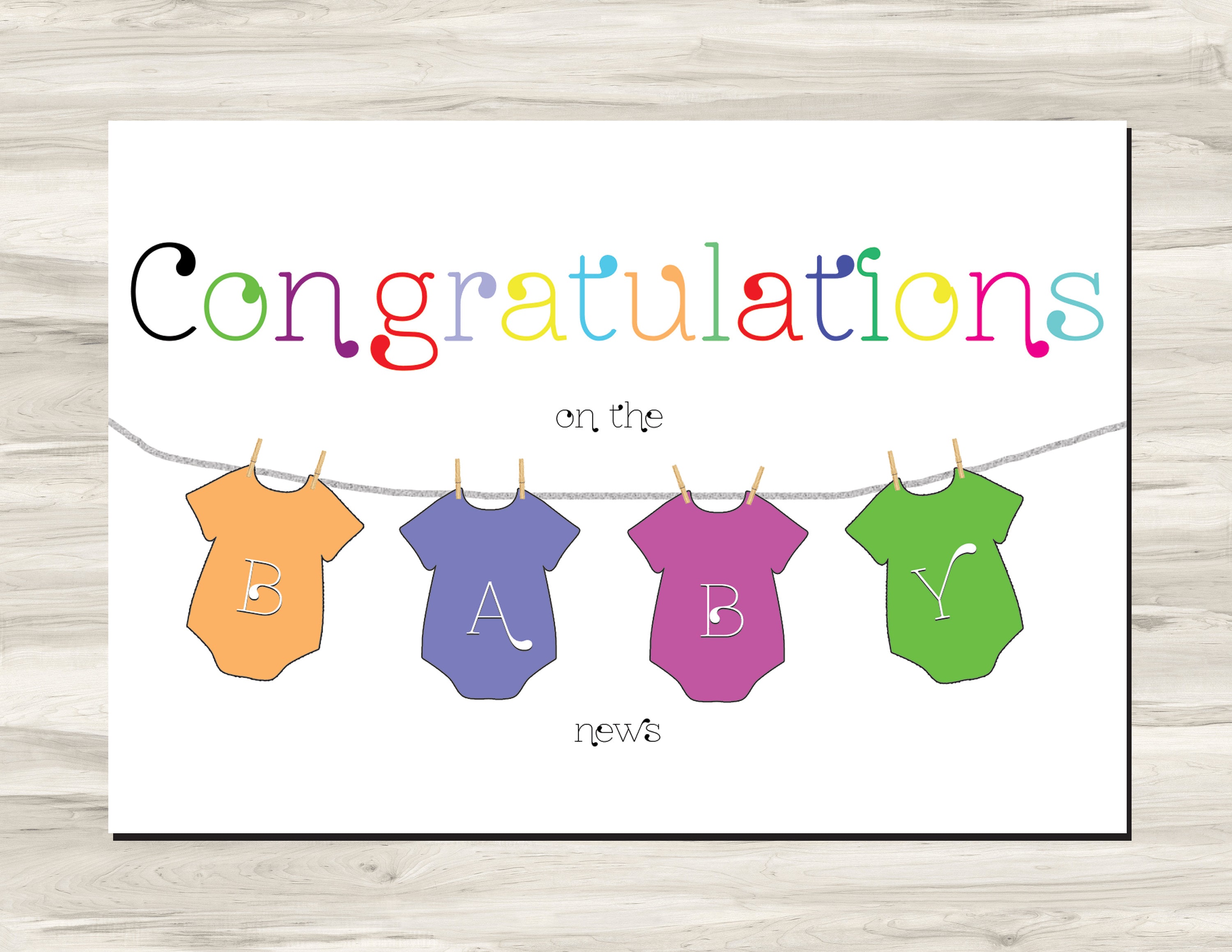 Congratulations on the Baby News - Etsy