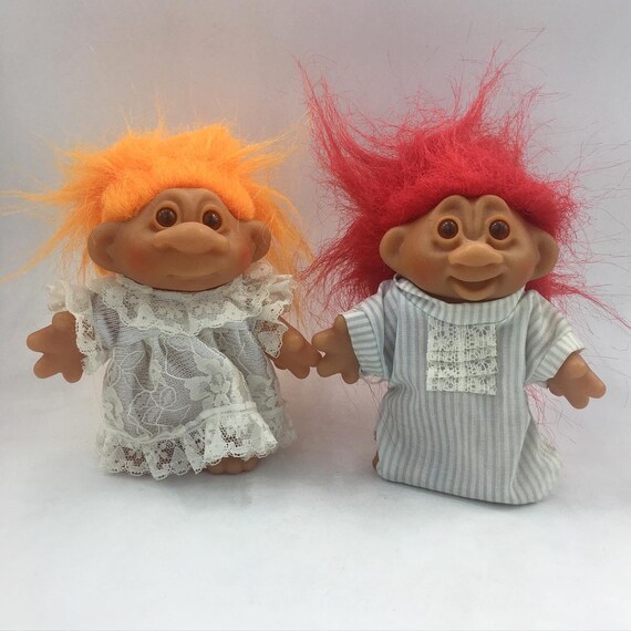 Thomas Dam 5 Troll Dolls X 2 Get Either Or Both 1970s Etsy