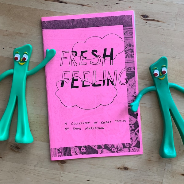 Sami Martasian FRESH FEELING Comic Zine — All Original Comix from the Boston, MA Artist, published in 2022 by Disposable America & T.B.H.Q.!