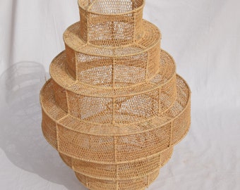 Rotan hanglamp, Marokkaanse kandelaar, Woondecoratie lampen, Cadeau voor haar Marokkaanse rieten kandelaar