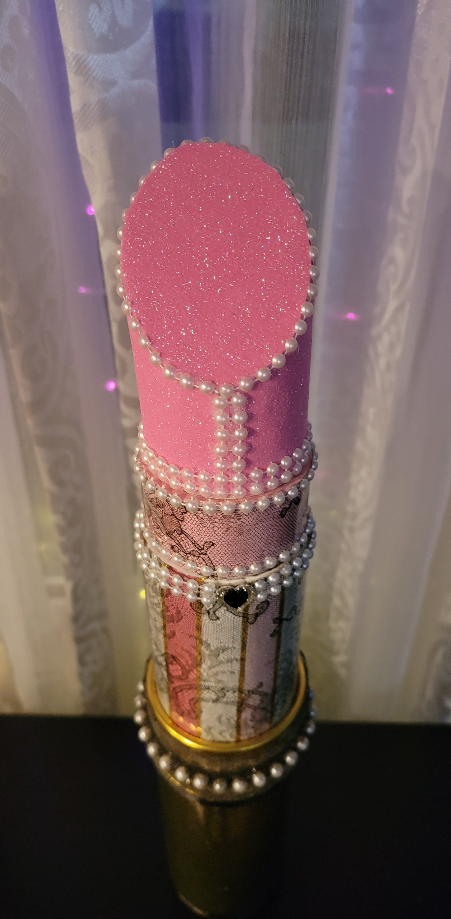 Giant Lipstick Vintage Glam Prop or Makeup Vanity Decor, Unique, One of ...