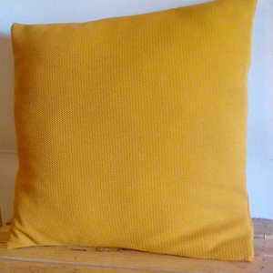 Mustard Pillows | Mustard Pillow | Pillows with Ridges | Boudoir Pillows | Yellow Pillows | 16X16 Inches | Throw Pillows | Pillow Covers