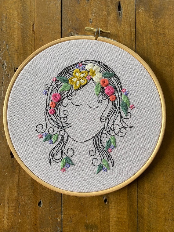 Women Embroidered Art Feminine Embroidered Art 