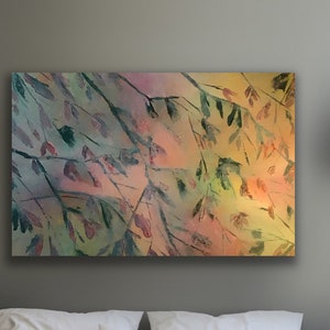 Abstract Floral Painting Flower Painting Abstract Floral Artwork Contemporary Art Original Painting Free Shipping Canada and United States