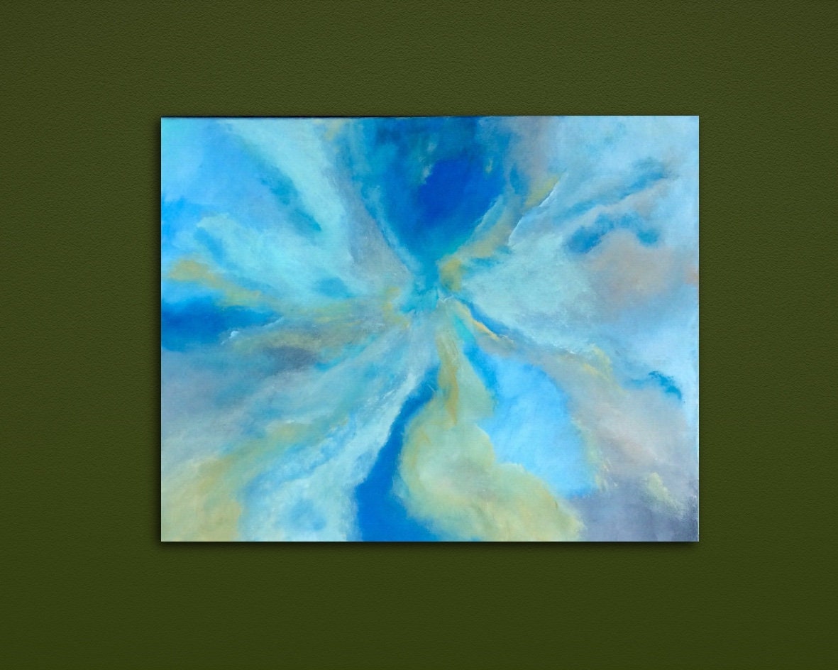 Abstract Painting Sky Painting Cloud Painting Contemporary Etsy