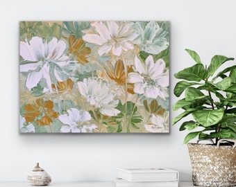 Floral Painting Flower Painting Abstract Floral Painting Art Painting Contemporary Art Free Shipping Canada & USA