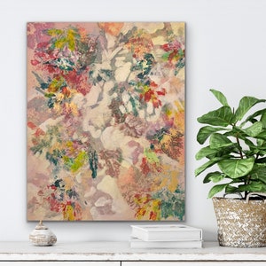 Floral Painting Flower Painting Abstract Floral Painting Abstract Painting Artwork Interior Art Free Shipping Canada and United States