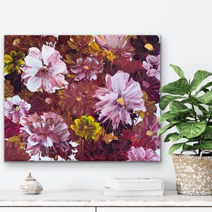 Floral Painting Flower Painting Abstract Floral Art Painting Abstract Painting Contemporary Art Free Shipping Canada and USA