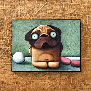 pug with sausage, Dog Drawing, Cute Dog, Dog cartoon, Cute Pug, Pug Illustration, Pug Print